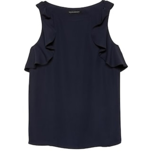 Banana Republic Flutter Sleeve Top - Picture 2 of 4